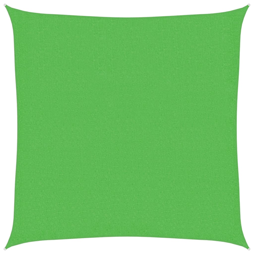 vidaXL Stínící plachta 160 g/m² světle zelená 2,5 x 2,5 m HDPE