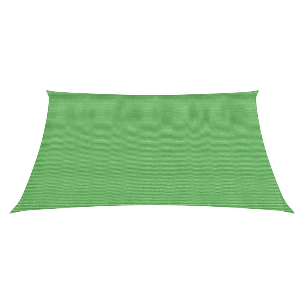 vidaXL Pânză parasolar, verde deschis, 2,5x2,5 m, HDPE, 160 g/m²