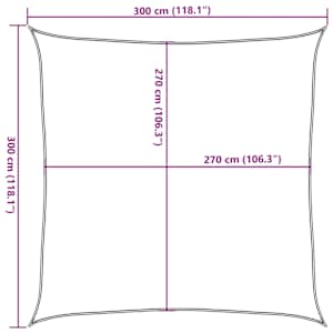 Plachta proti slunci 160 g/m² světle zelená 3 x 3 m HDPE - obrázek 10