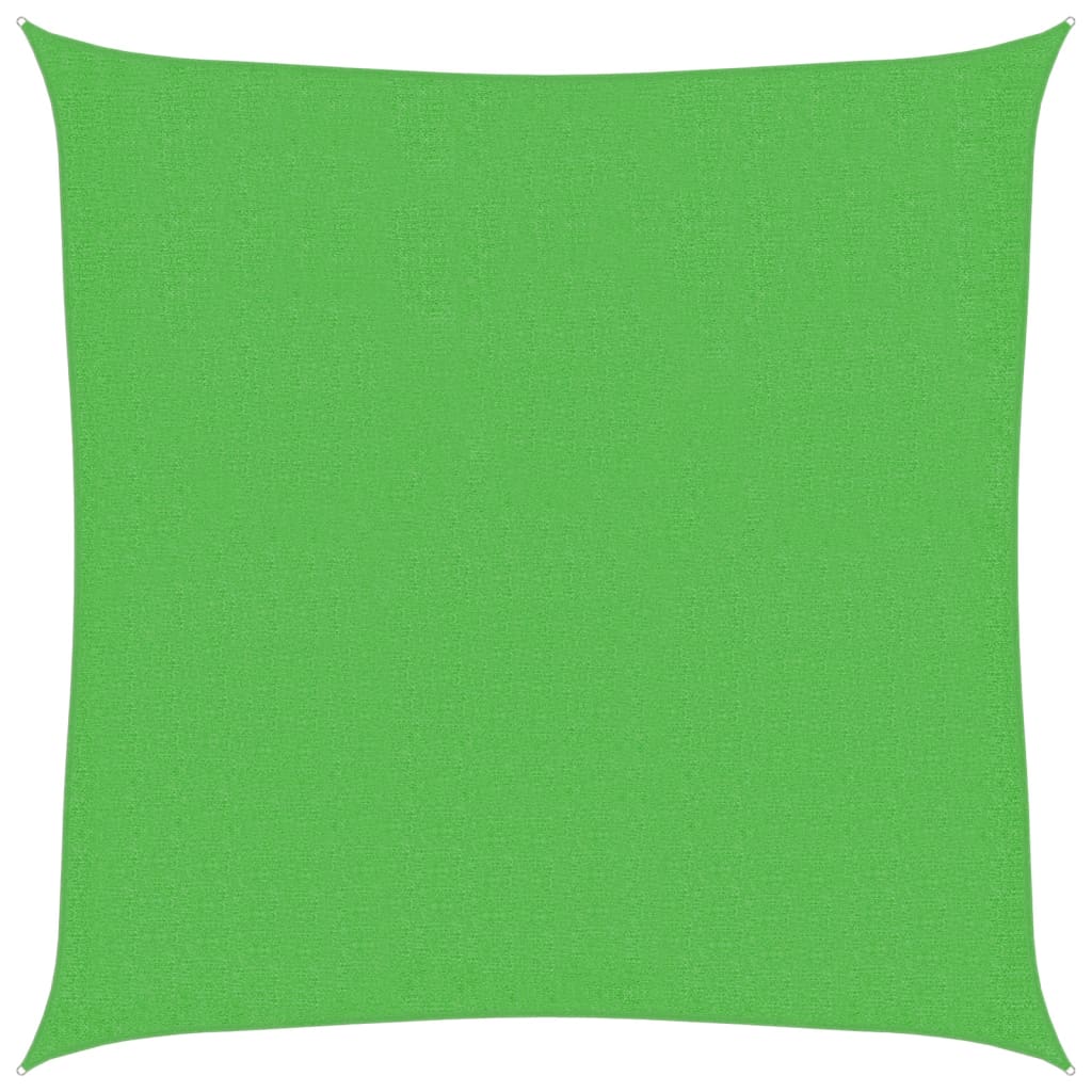 vidaXL Tieniaca plachta 160 g/m², svetlozelená 3,6x3,6 m, HDPE