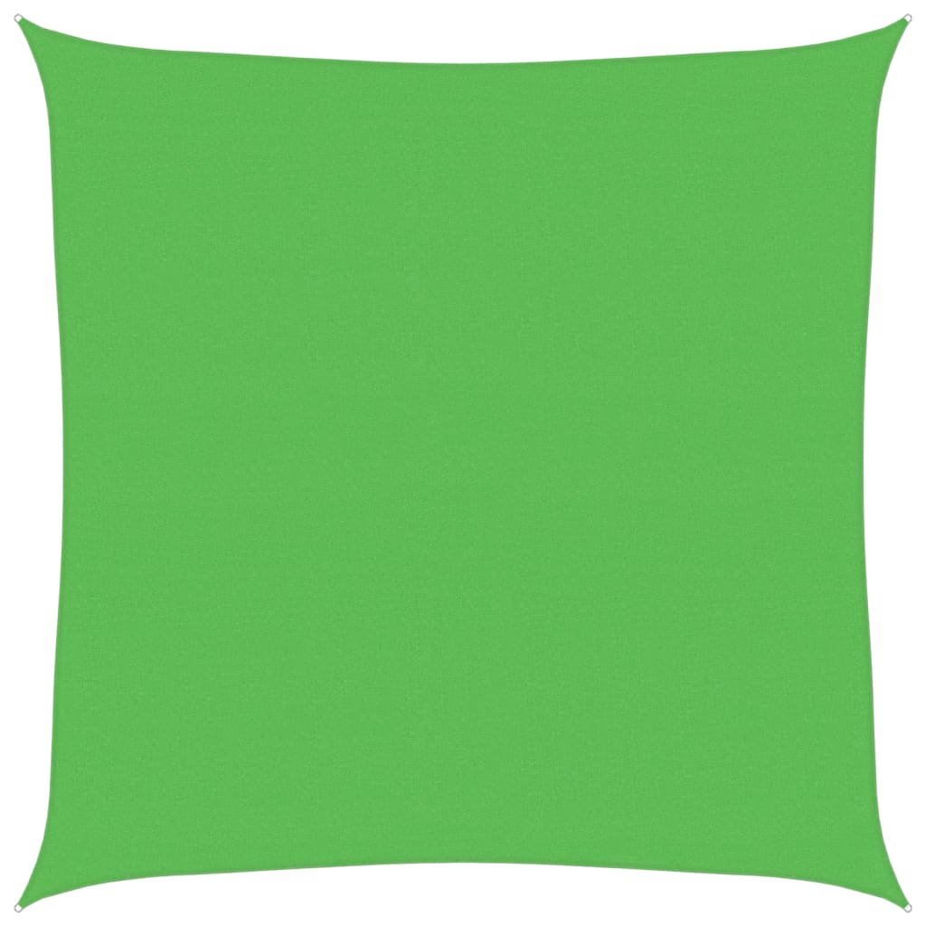 vidaXL Stínící plachta 160 g/m² světle zelená 4 x 4 m HDPE