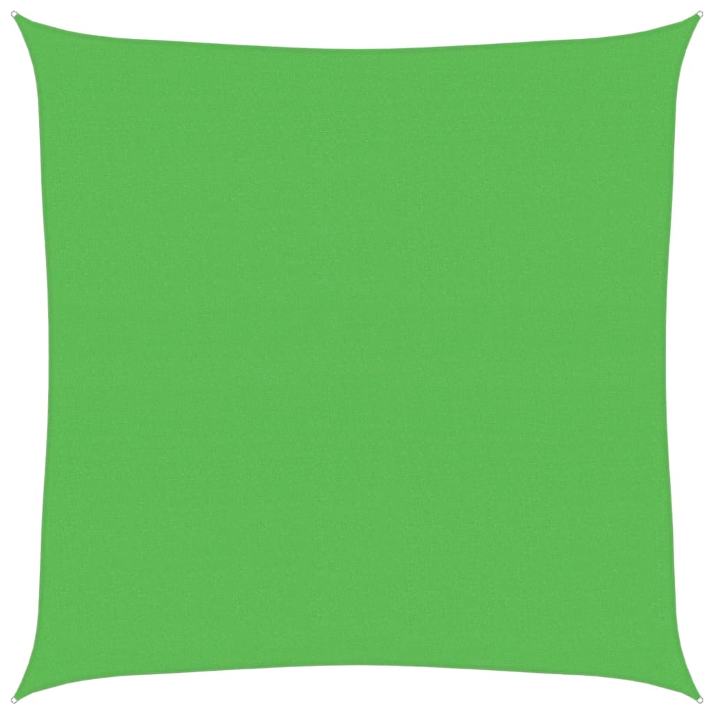 vidaXL Stínící plachta 160 g/m² světle zelená 4,5 x 4,5 m HDPE