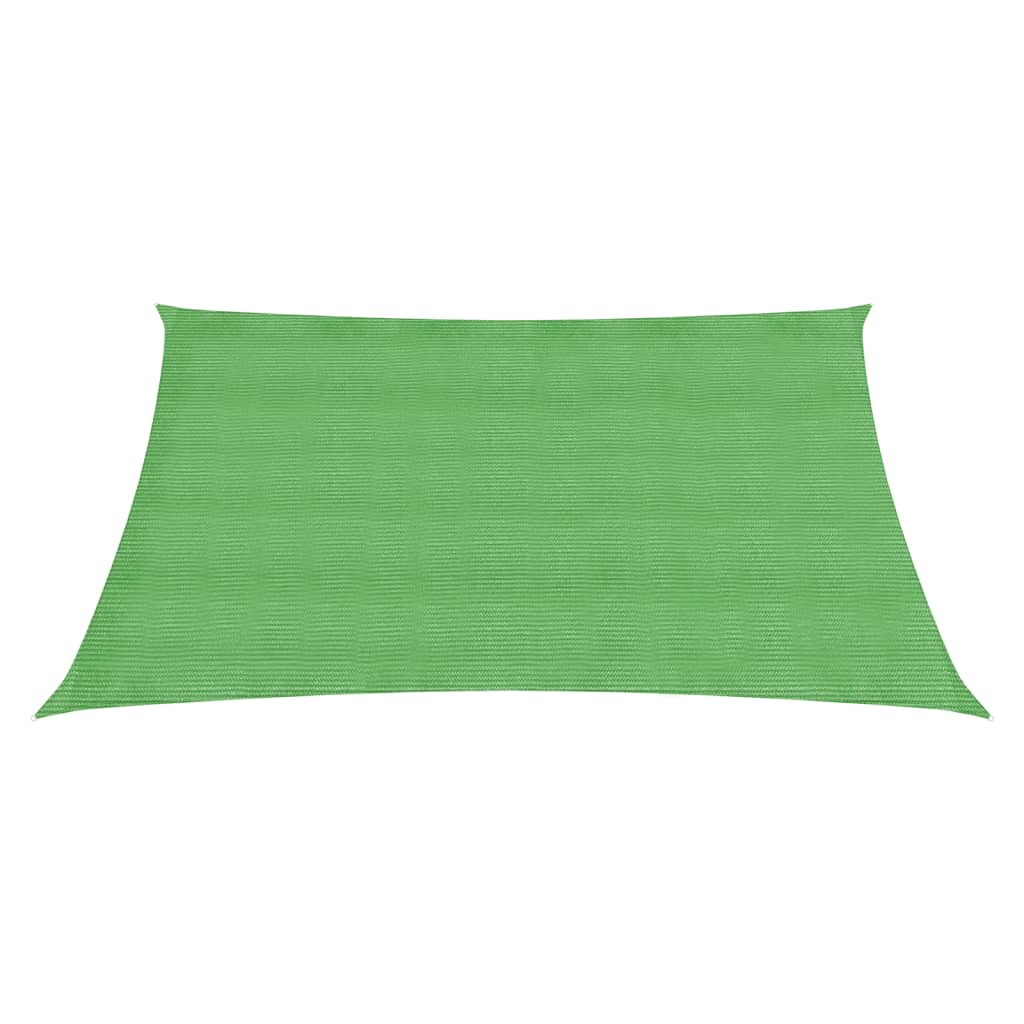 vidaXL Sunshade Sail 160 g/m² Light Green 5x5 m HDPE