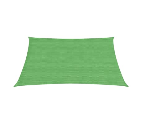 vidaXL Vela Parasole 160 g/m² Verde Chiaro 5x5 m in HDPE