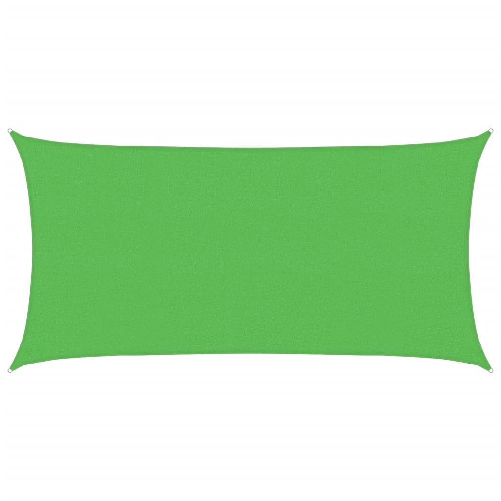 vidaXL Pânză parasolar verde dreptunghiular 2x3,5 m HDPE 160 g/m²