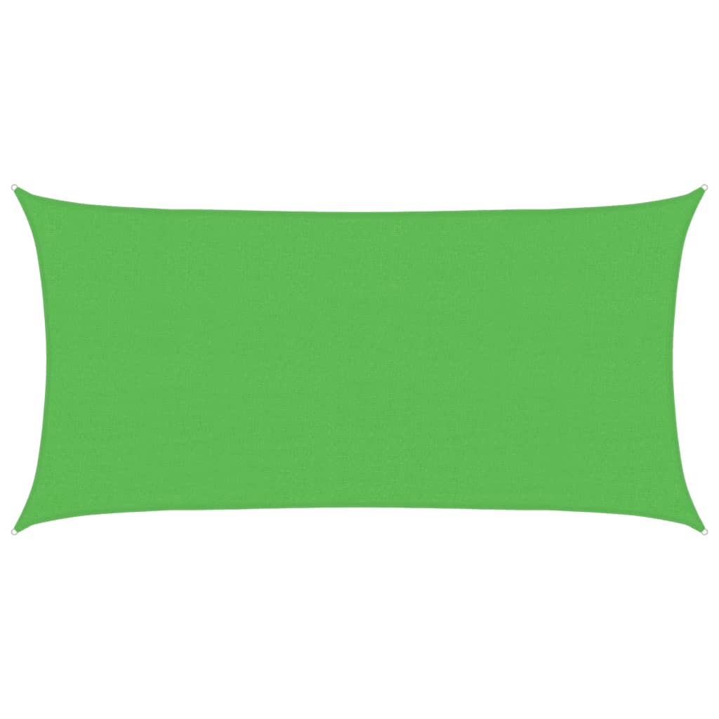 vidaXL Stínící plachta 160 g/m² světle zelená 2 x 4 m HDPE
