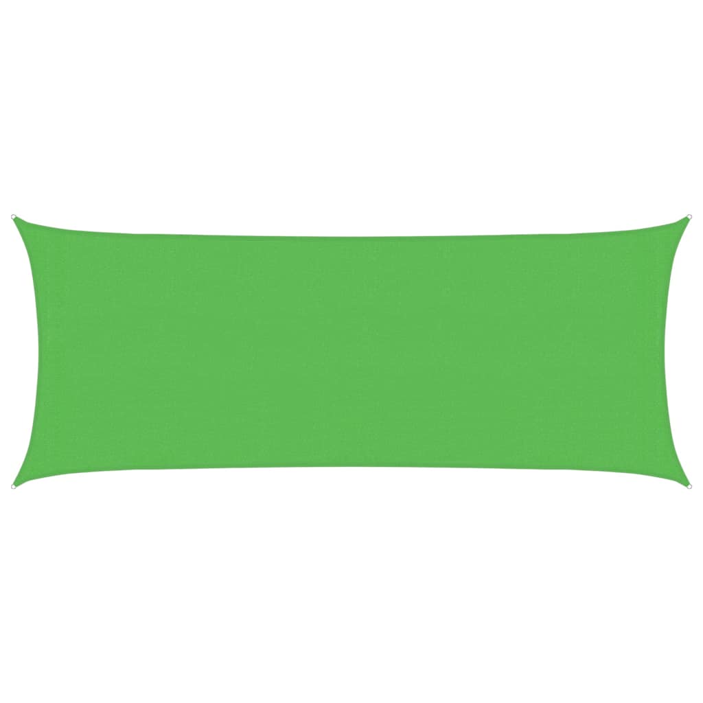 vidaXL Stínící plachta 160 g/m² světle zelená 2 x 5 m HDPE