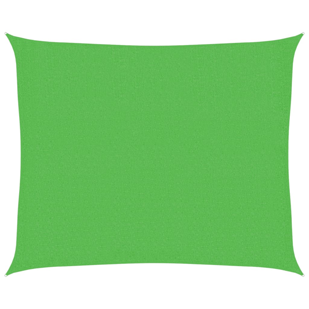 vidaXL Stínící plachta 160 g/m² světle zelená 2,5 x 3 m HDPE