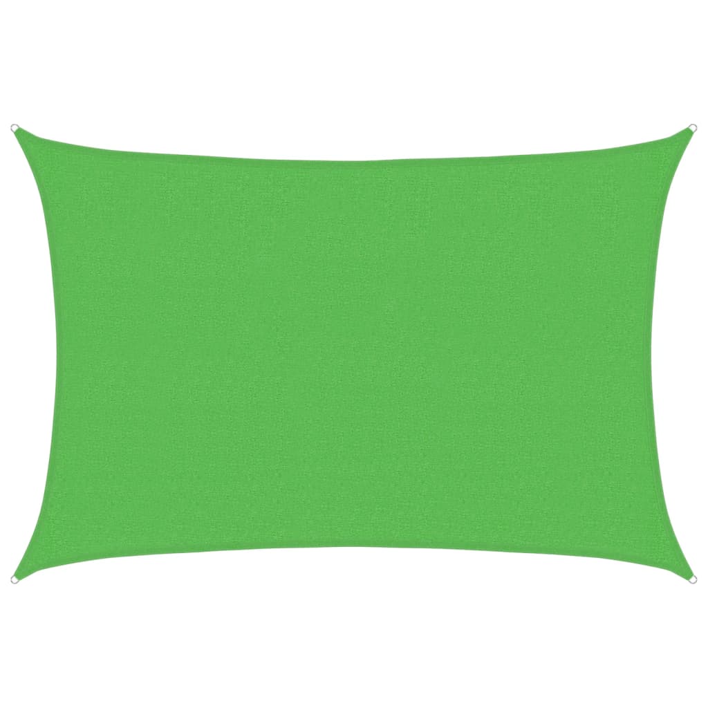 vidaXL Stínící plachta 160 g/m² světle zelená 2,5 x 4 m HDPE