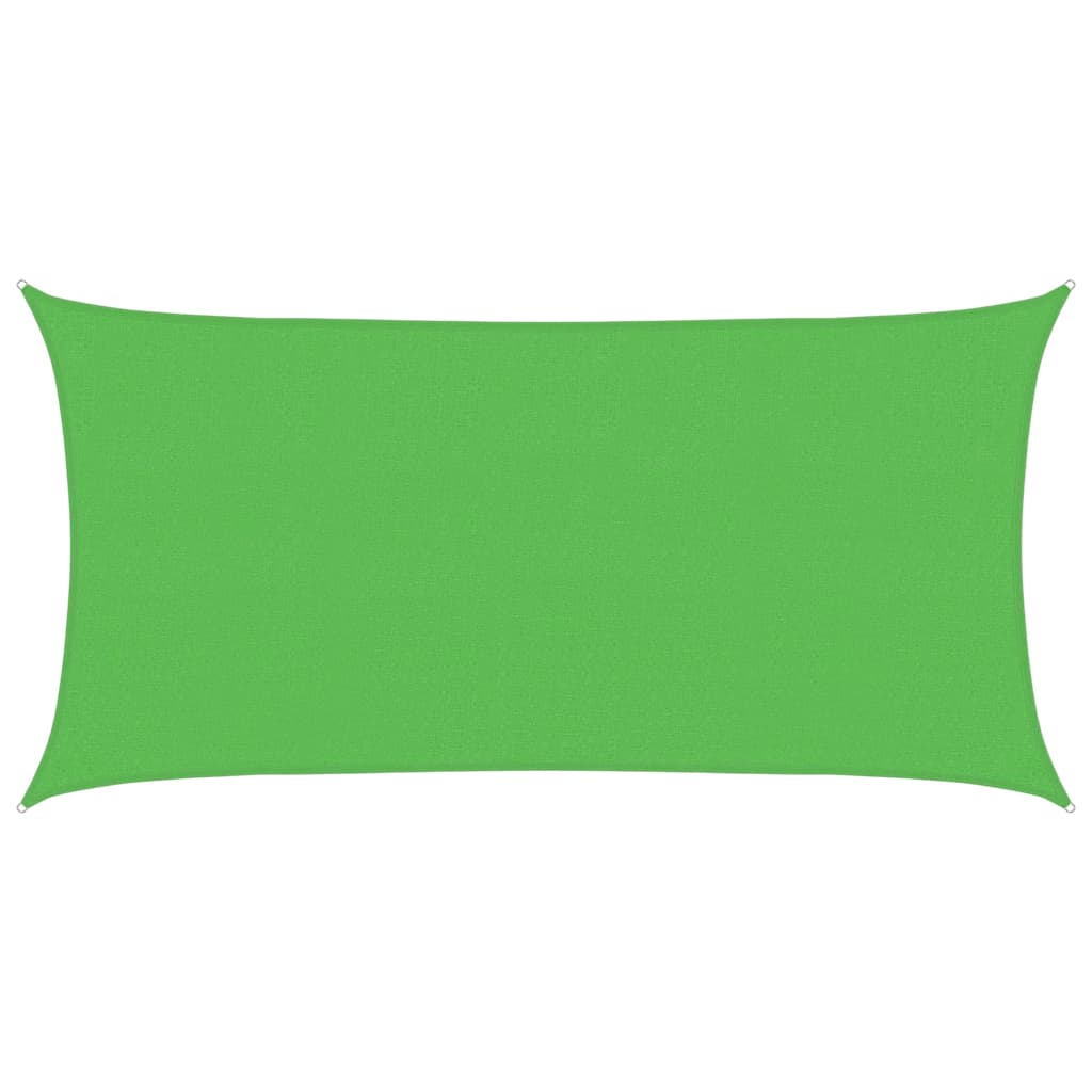 vidaXL Stínící plachta 160 g/m² světle zelená 2,5 x 4,5 m HDPE