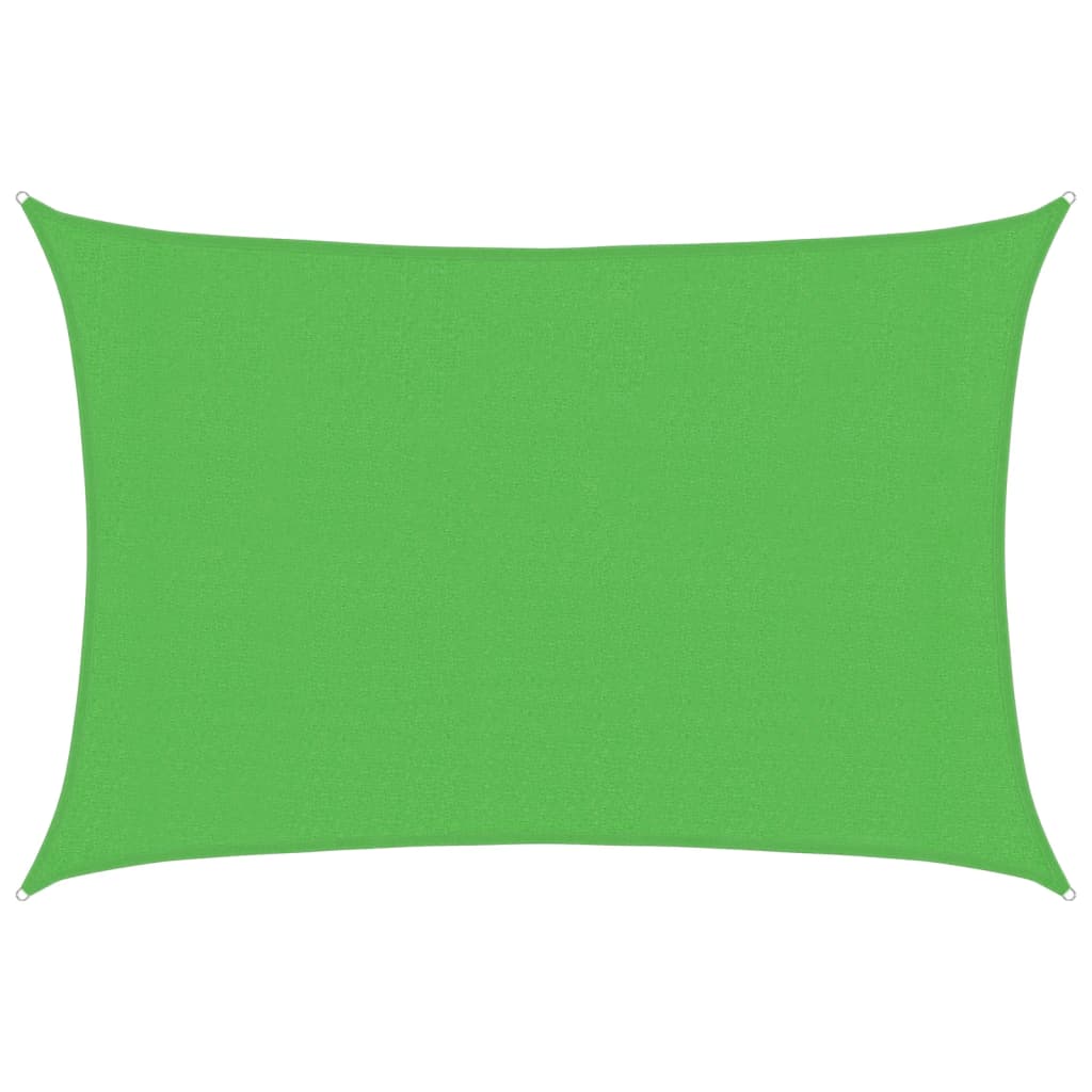 vidaXL Stínící plachta 160 g/m² světle zelená 3 x 4 m HDPE