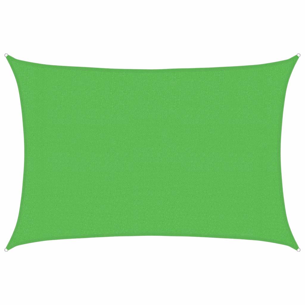 vidaXL Stínící plachta 160 g/m² světle zelená 3 x 4 m HDPE