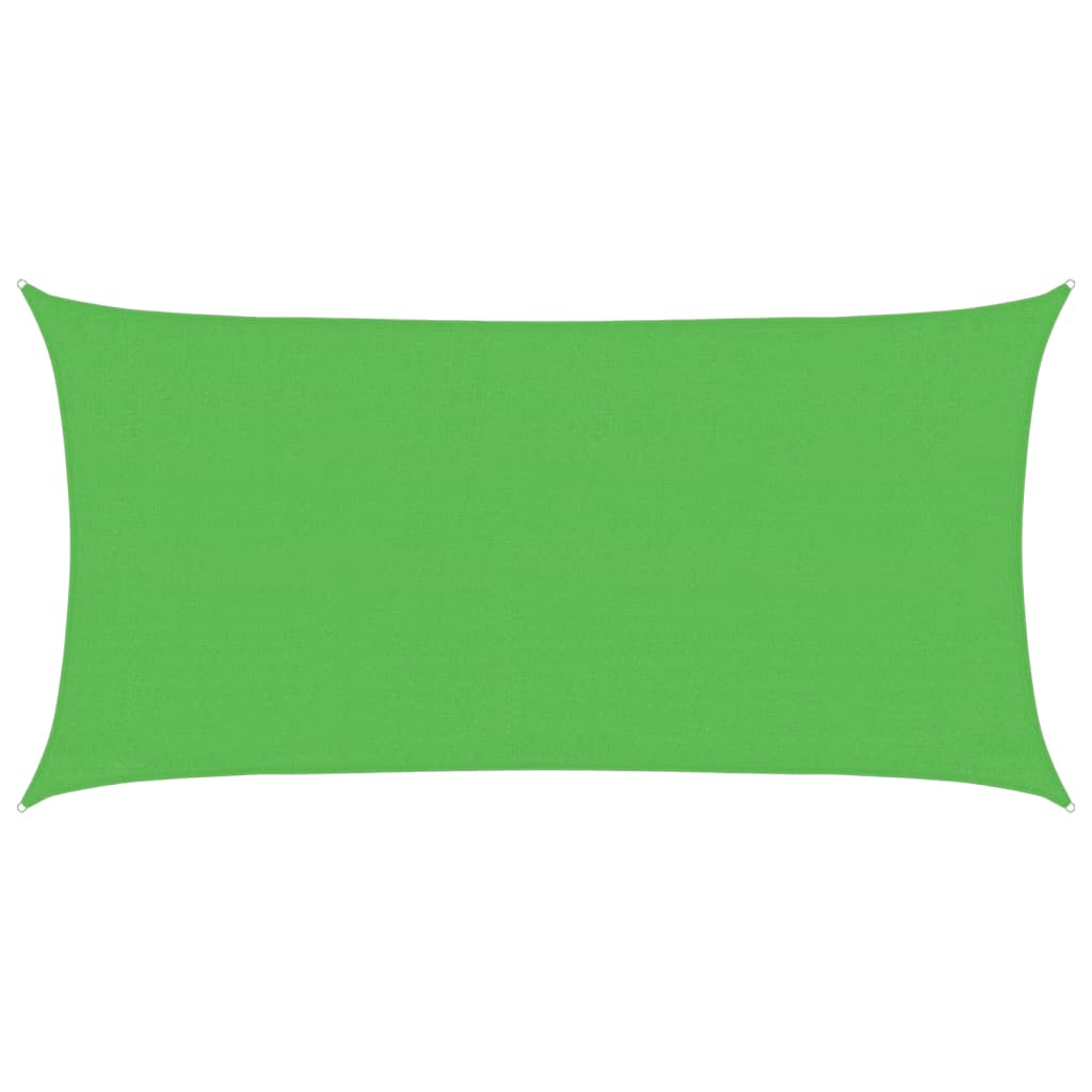 vidaXL Stínící plachta 160 g/m² světle zelená 3 x 6 m HDPE