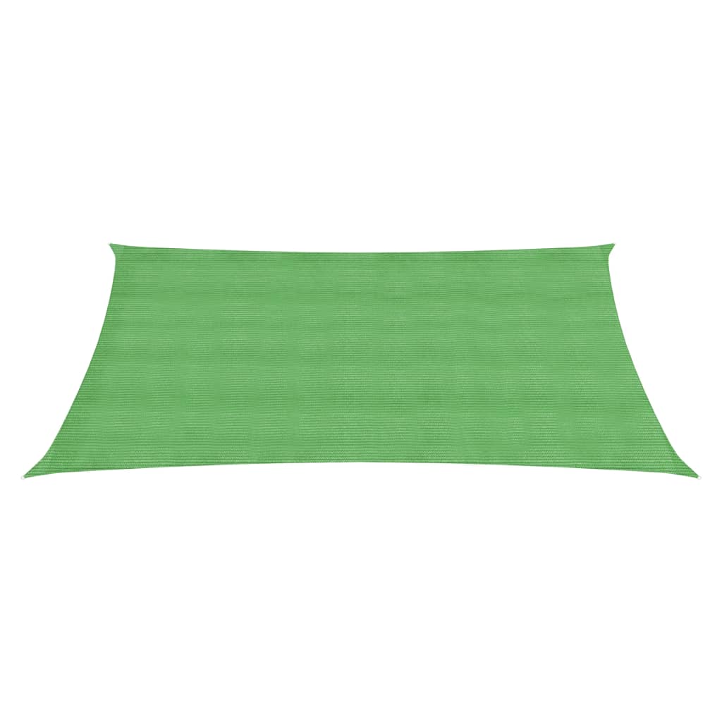 vidaXL Pânză parasolar, verde deschis, 3,5x4,5 m, HDPE, 160 g/m²