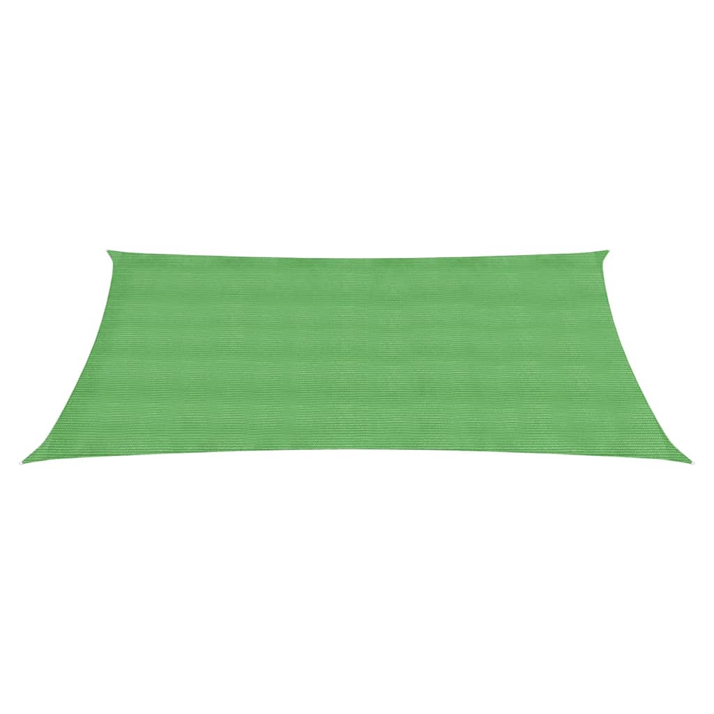 vidaXL Voile d'ombrage 160 g/m² Vert clair 5x7 m PEHD