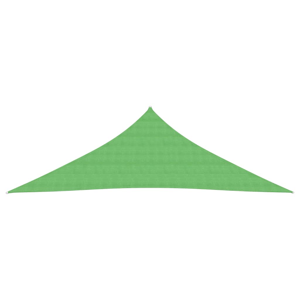 vidaXL Pânză parasolar, verde deschis, 3x3x4,2 m, HDPE, 160 g/m²
