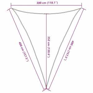 Stínící plachta 160 g/m² světle zelená 3 x 4 x 4 m HDPE - obrázek 10