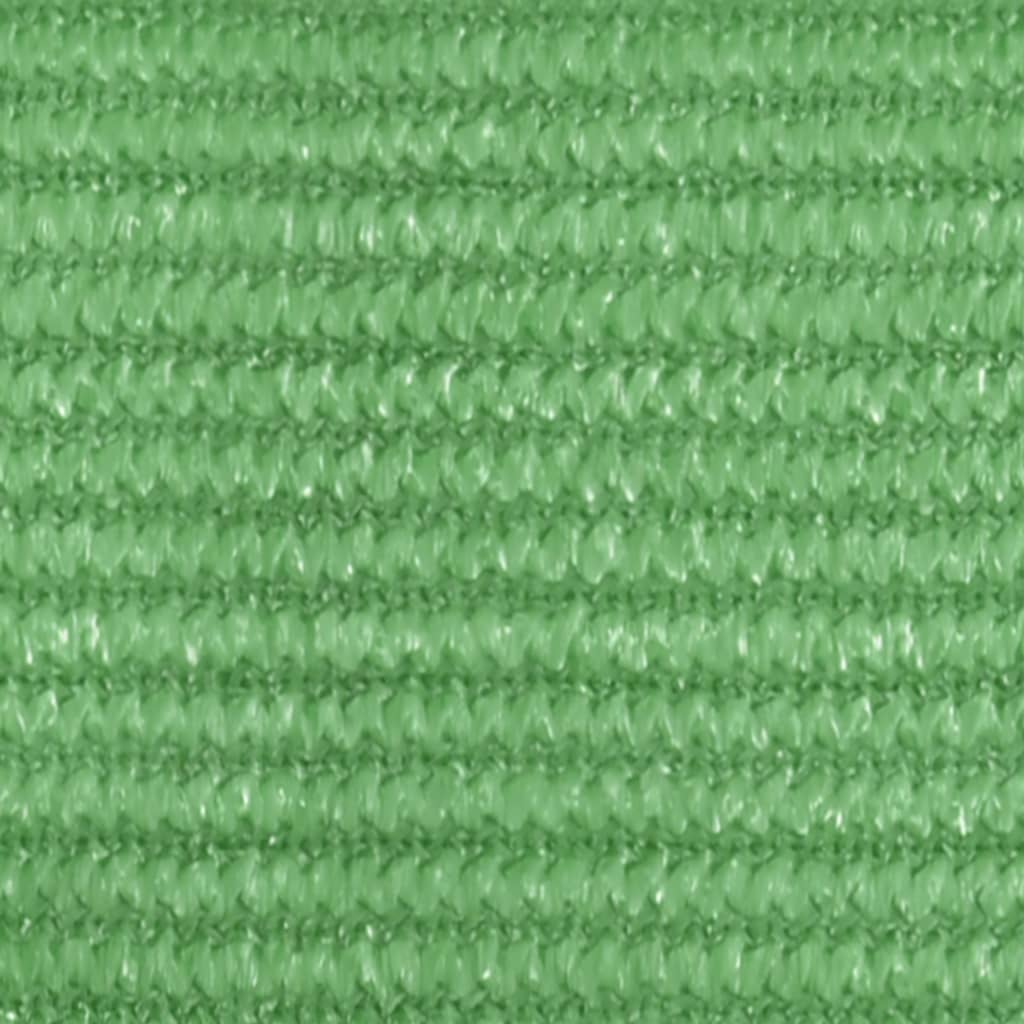 Pânză parasolar, verde deschis, 3,5x3,5x4,9 m, HDPE, 160 g/m²