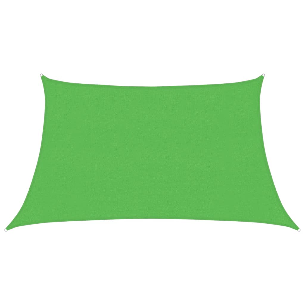 vidaXL Stínící plachta 160 g/m² světle zelená 3/4 x 2 m HDPE