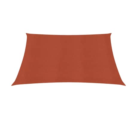 vidaXL Sunshade Sail 160 g/m² Terracotta 2x2 m HDPE