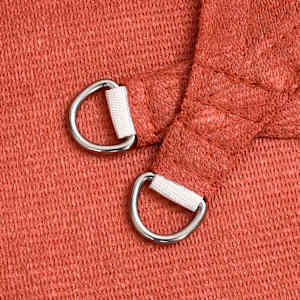 Senčno jadro 160 g/m² terakota 2x2 m HDPE - slika 5