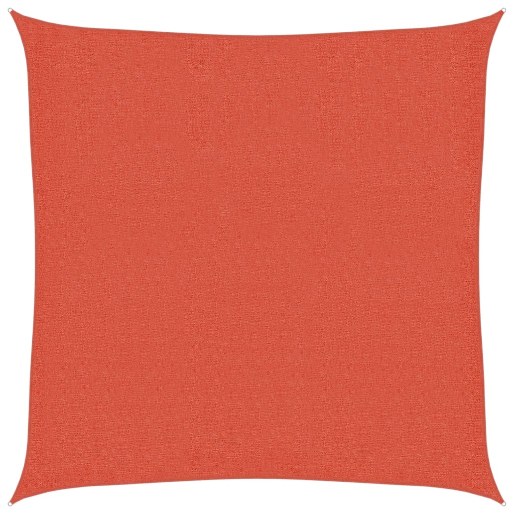 E-shop vidaXL Tieniaca plachta 160 g/m² štvorec terakotová 3,6x3,6 m, HDPE