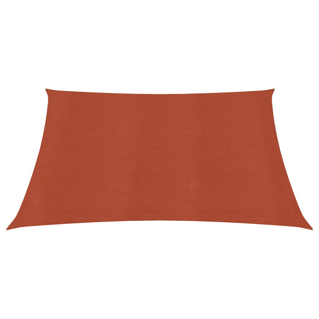 vidaXL Sunshade Sail 160 g/m² Terracotta 5x5 m HDPE