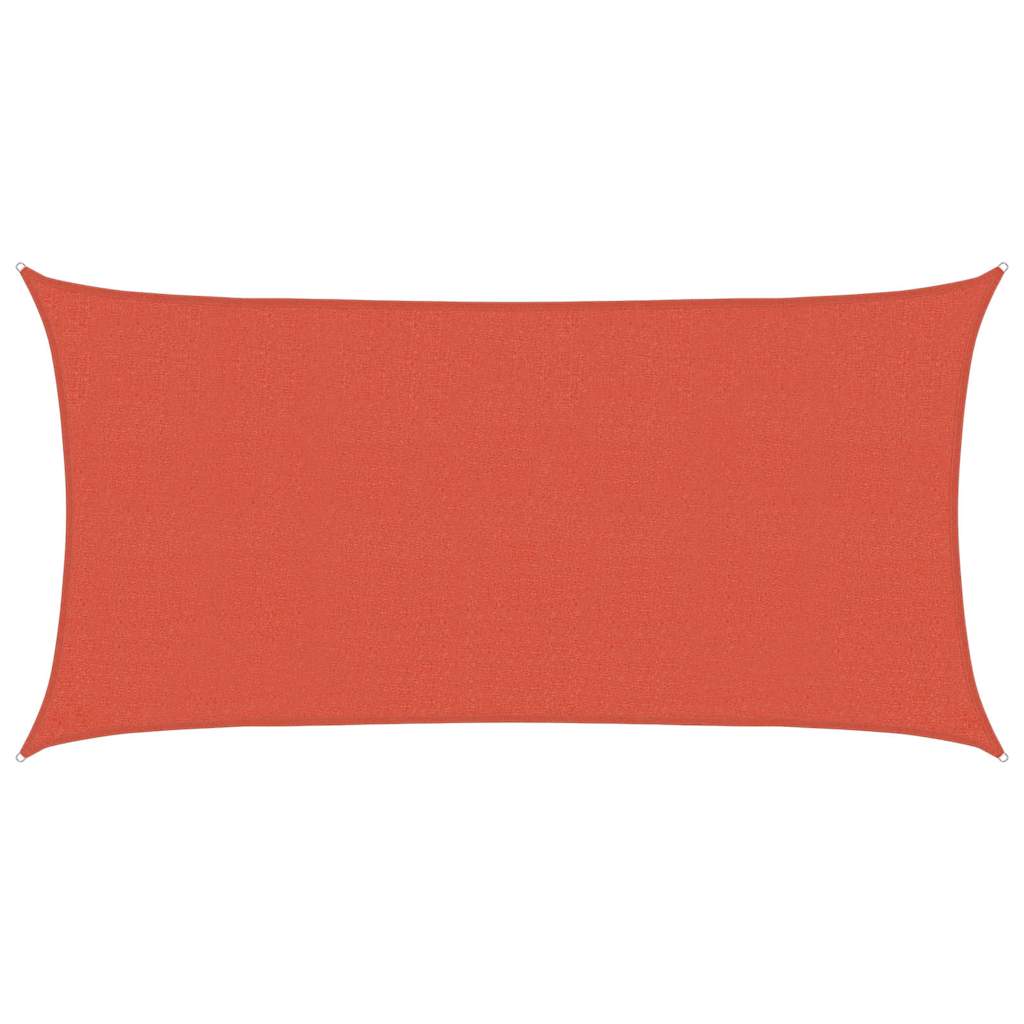 vidaXL Stínící plachta 160 g/m² cihlová 2 x 3,5 m HDPE