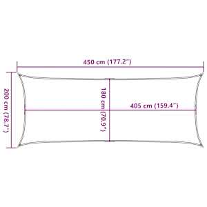 Stínící plachta 160 g/m² cihlová 2 x 4,5 m HDPE - obrázek 10