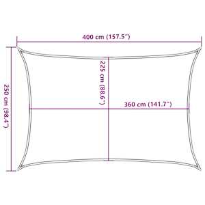 Stínící plachta 160 g/m² cihlová 2,5 x 4 m HDPE - obrázek 10