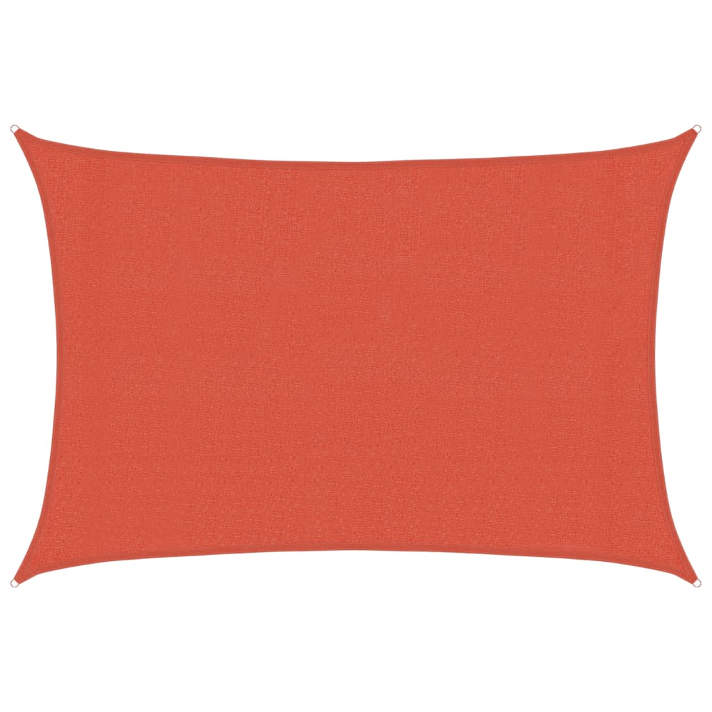 vidaXL Stínící plachta 160 g/m² cihlová 3 x 4,5 m HDPE