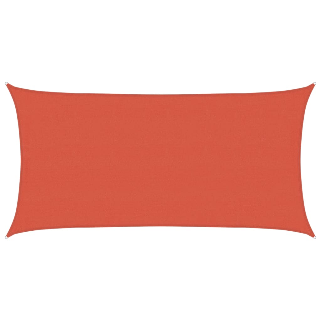 vidaXL StĂ­nĂ­cĂ­ plachta 160 g/mÂ˛ cihlovĂˇ 4 x 7 m HDPE