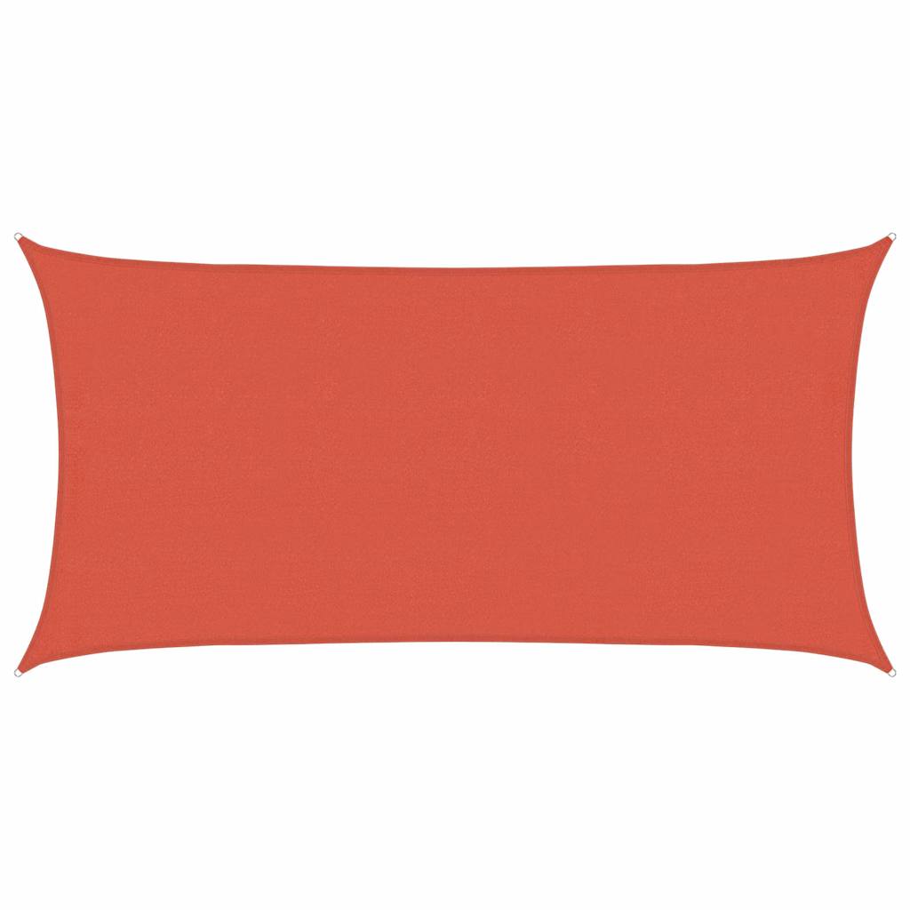 vidaXL Stínící plachta 160 g/m² cihlová 4 x 7 m HDPE