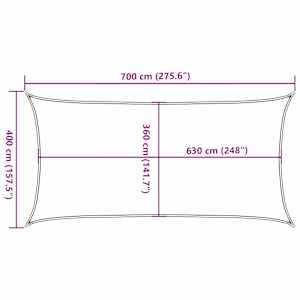 Stínící plachta 160 g/m² cihlová 4 x 7 m HDPE - obrázek 10