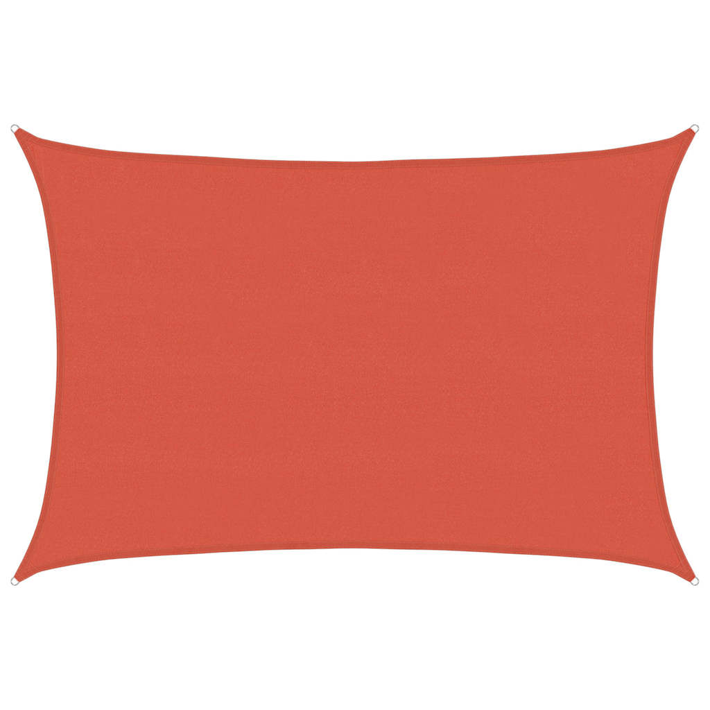 vidaXL Stínící plachta 160 g/m² cihlová 5 x 7 m HDPE
