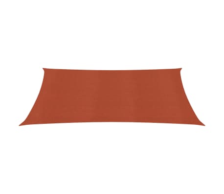 vidaXL Vela Parasole 160 g/m² Terracotta 5x7 m in HDPE