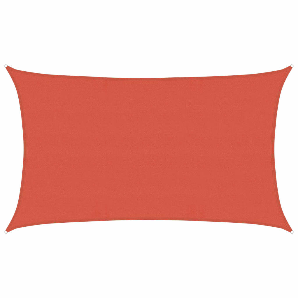 vidaXL Stínící plachta 160 g/m² cihlová 5 x 8 m HDPE