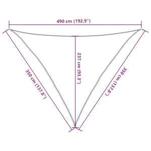 Stínící plachta 160 g/m² cihlová 3,5 x 3,5 x 4,9 m HDPE - obrázek 10
