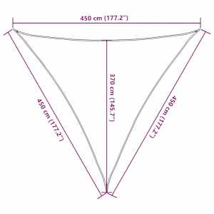 Plachta proti slunci 160 g/m² terakotová 4,5 x 4,5 x 4,5 m HDPE - obrázek 10