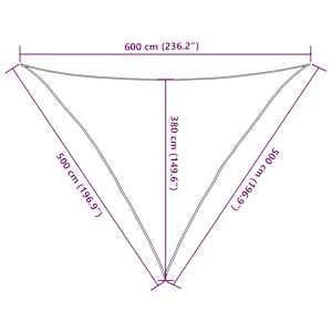 Stínicí plachta 160 g/m² cihlová 5 x 5 x 6 m HDPE - obrázek 10