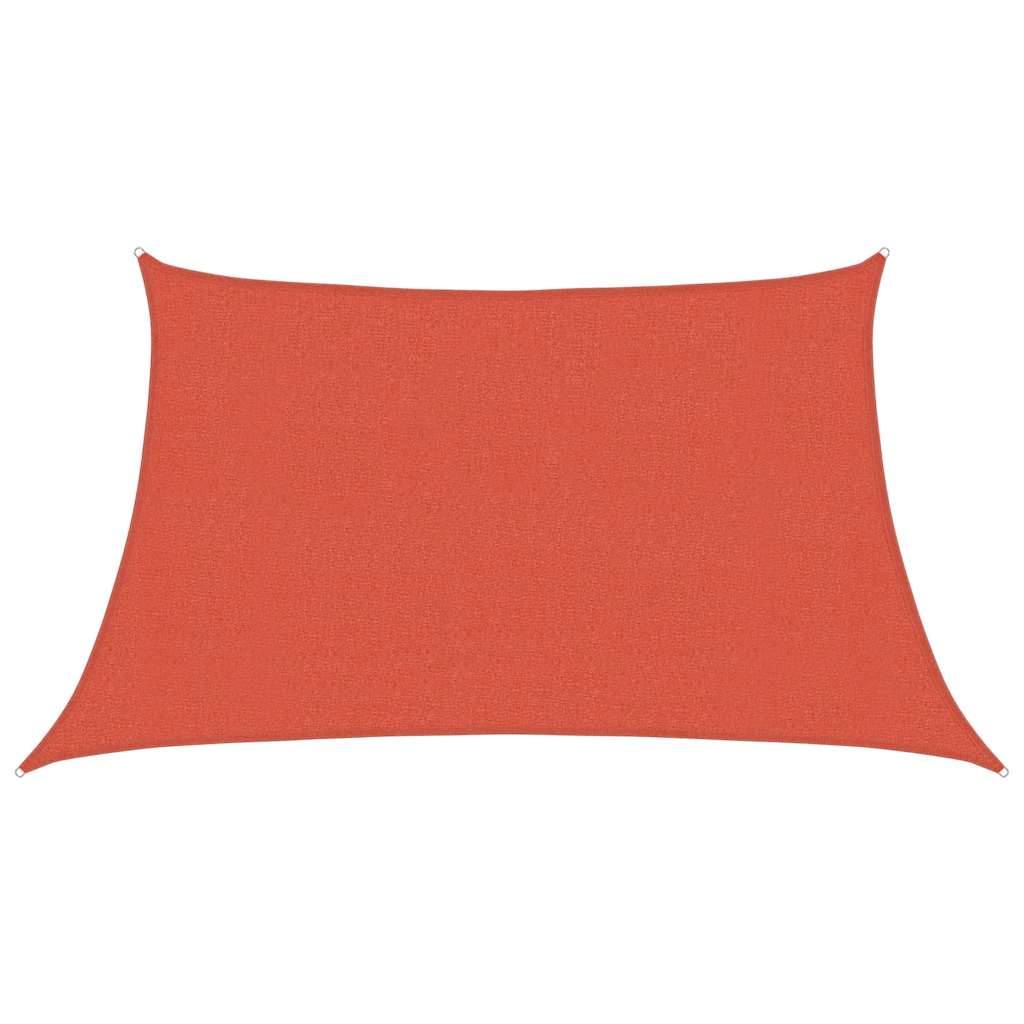 vidaXL Stínící plachta 160 g/m² cihlová 3/4 x 2 m HDPE