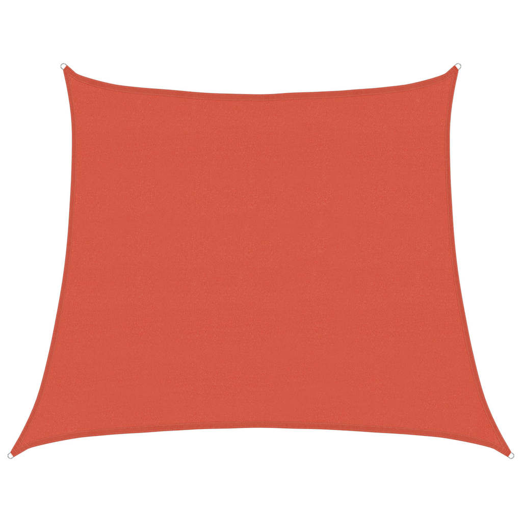 vidaXL Stínicí plachta 160 g/m² lichoběžník terakota 4/5 x 4 m HDPE