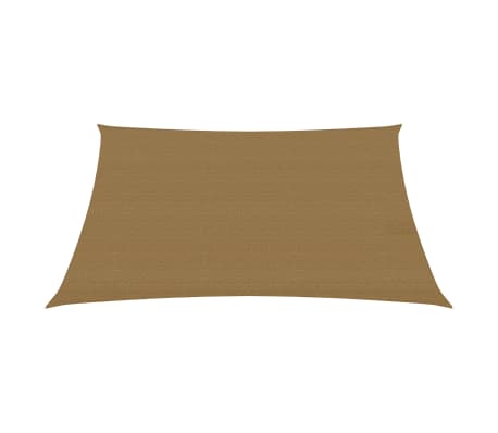 vidaXL Voile d'ombrage 160 g/m² Taupe 3x3 m PEHD