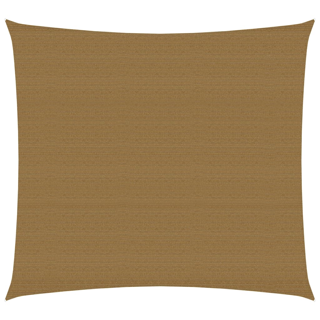 vidaXL Pânză parasolar, gri taupe, 4 x 4 m, HDPE, 160 g/m²