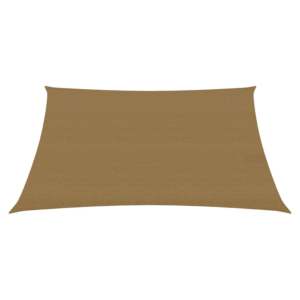 vidaXL Zonnezeil 160 g/m² 5x5 m HDPE taupe