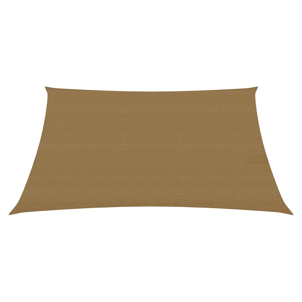 vidaXL Pânză parasolar, gri taupe, 7x7 m, HDPE, 160 g/m²