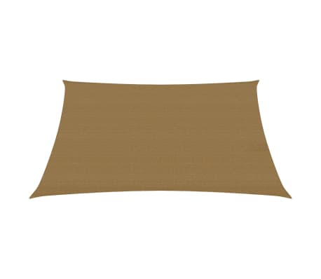 vidaXL Voile d'ombrage 160 g/m² Taupe 2x2,5 m PEHD