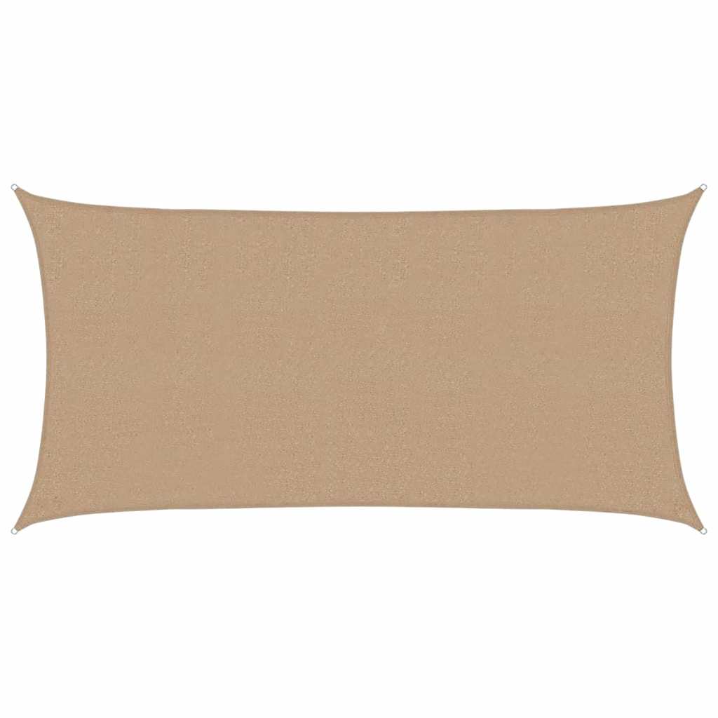 vidaXL Tieniaca plachta 160 g/m² sivohnedá 2x4 m HDPE