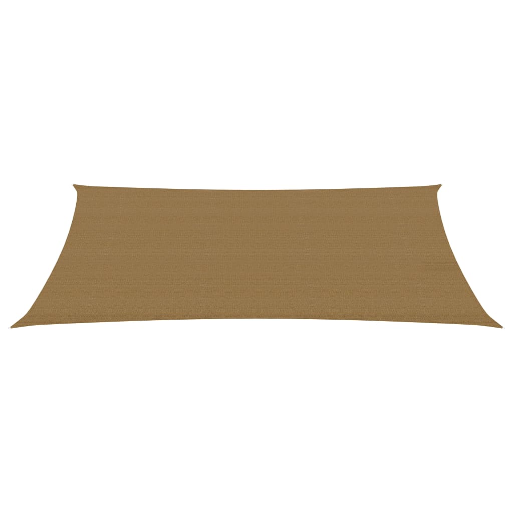 vidaXL Voile d'ombrage 160 g/m² Taupe 2x4 m PEHD
