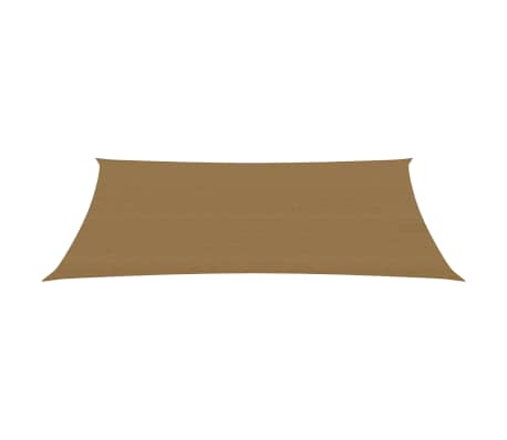vidaXL Voile d'ombrage 160 g/m² Taupe 2x4 m PEHD